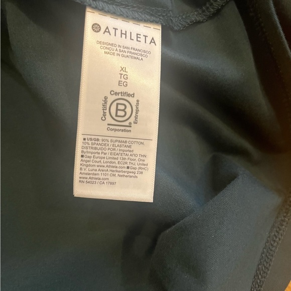Athleta Women’s NEW Essential Top Long Sleeve Green Cypress XL Lightweight - Picture 16 of 16